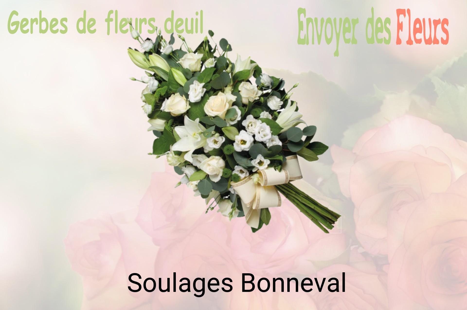 Gerbe de fleurs de deuil livrée à Soulages-Bonneval